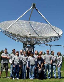 College student group at the 40 Foot Telescope