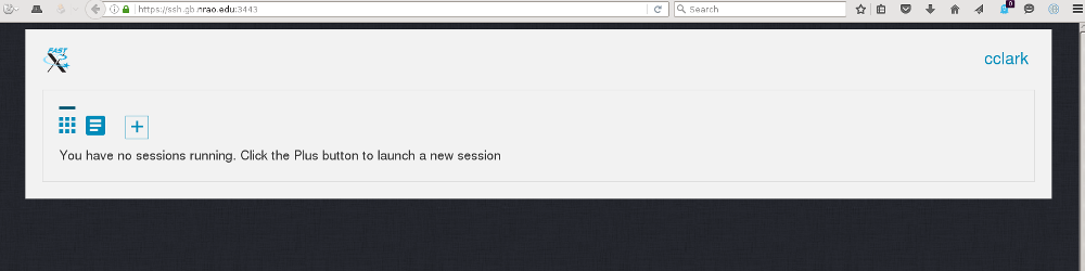 no sessions running