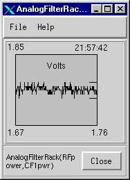 Line (strip chart) sampler gadget